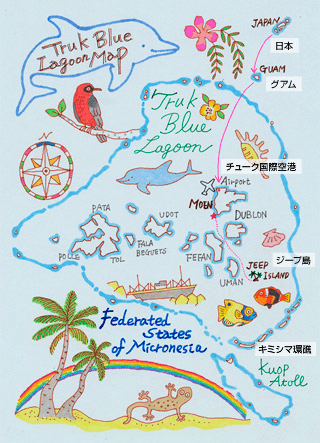 ジープ島　島内地図