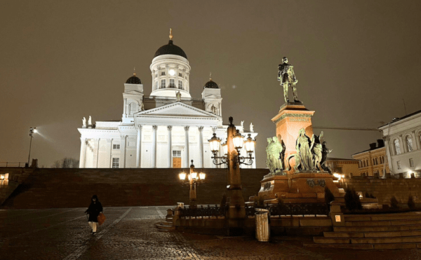 ヘルシンキ大聖堂　夜景